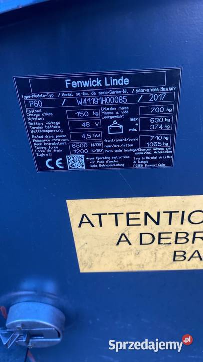 LINDE P60 sterownik modułu 51523602606 śląskie Antonie sprzedam