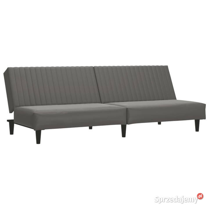 2osobowa sofa szara sztuczna skóra WM375949 Warszawa sprzedam