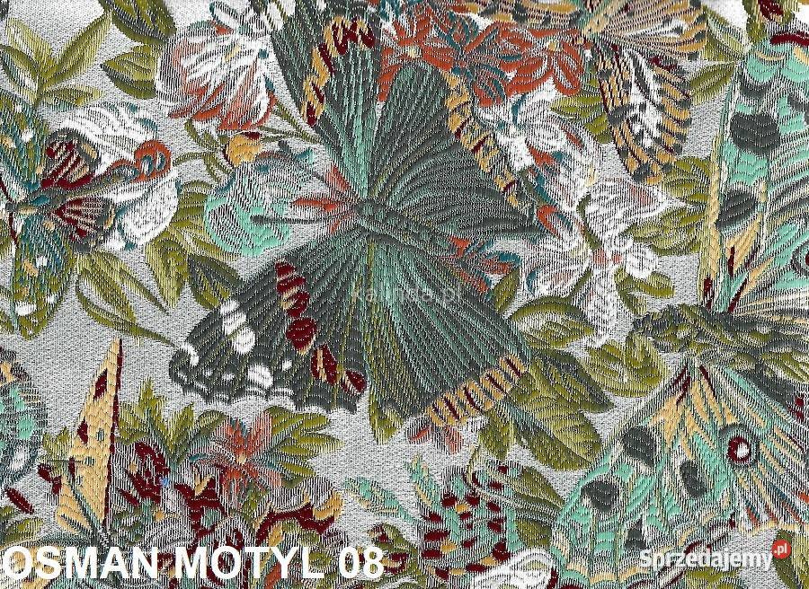 Osman Motyle tkanina obiciowa meblowa żakardowa