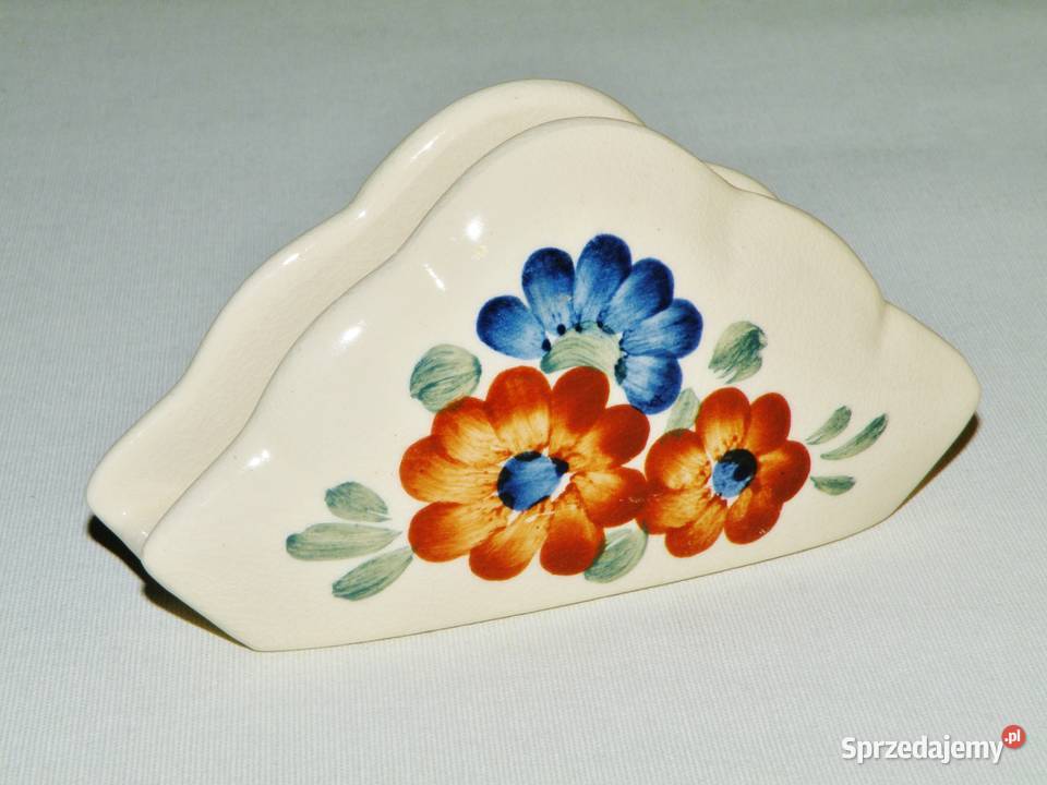 Serwetnik fajansowy Włocławek Serwetniki i obrączki kujawsko-pomorskie Bydgoszcz