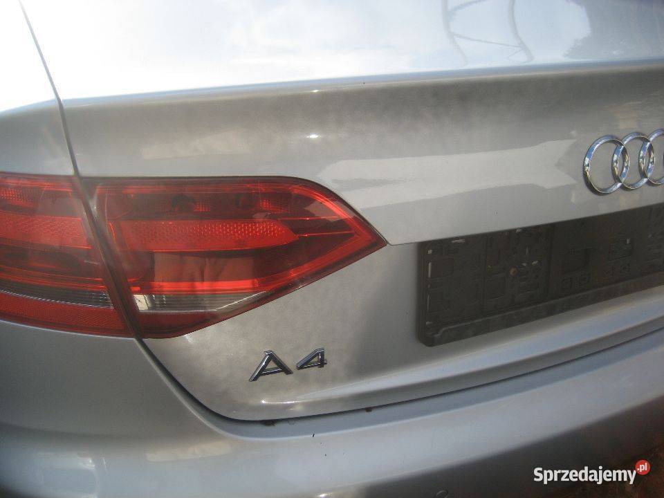 audi a4 b8 0812r sedan klapa lampy zderzak 4xpdc Rakoniewice