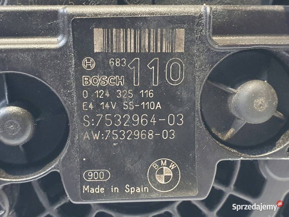 ALTERNATOR BMW E87 E90 20 i 0124325116 7532964 Chełm