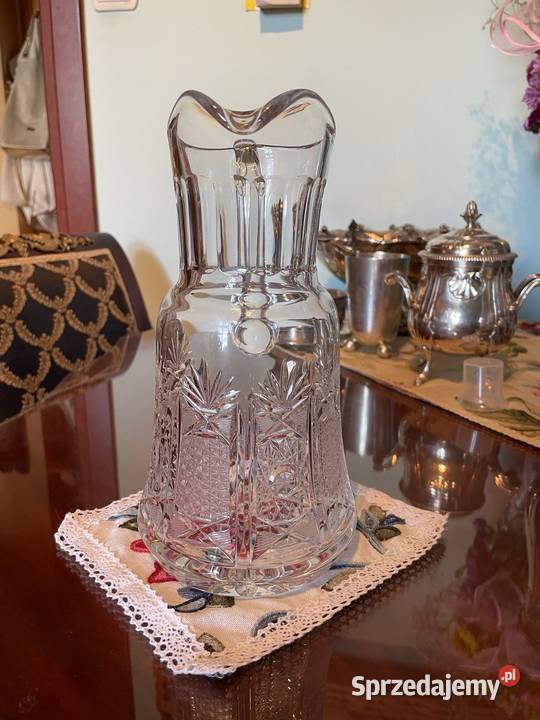 Dzbanel z krysztalu grawerowany 3 pola siatka Jelenia Góra sprzedam
