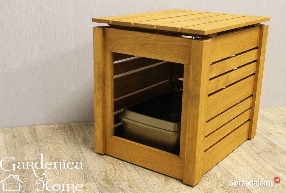 skrzynia na kuwetę siedzisko domek kota psa 53cm