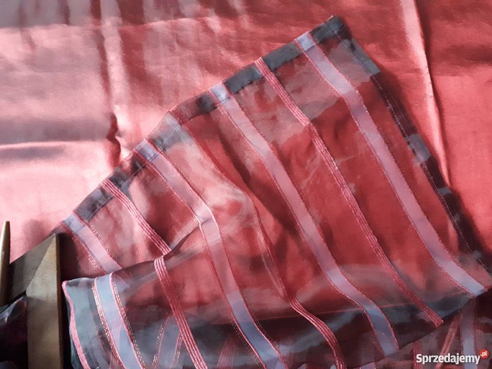 Czeronebordowe zasłony na przelotkach Olkusz sprzedam
