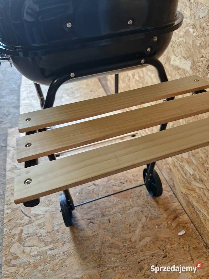 Grill węglowy z pokrywą i regulacją rusztu ruszt Głogowa