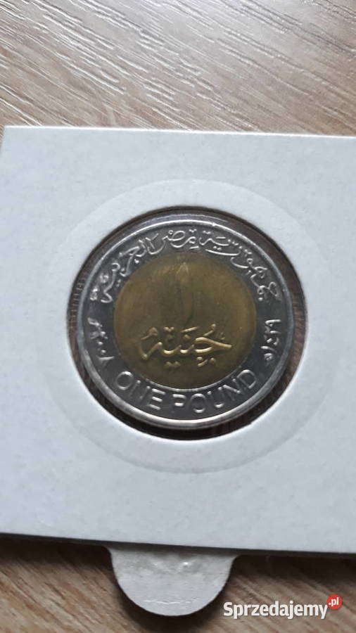 1 Funt Egipt 2007 r UNC Numizmatyka