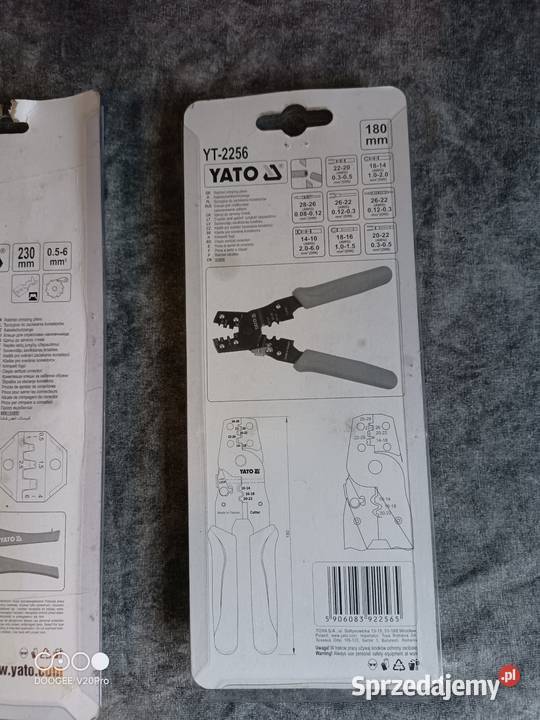 YATO YT2300 i YT2256 Szczypce do zaciskania Krosno sprzedam