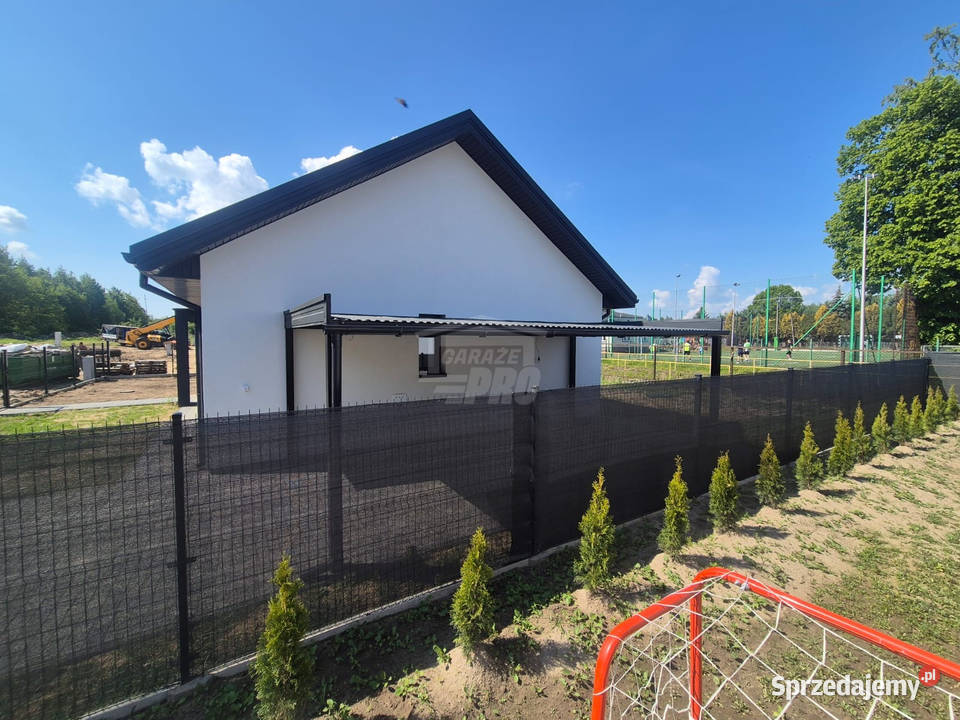 Wiata samochodowa Carport 3x6m dach spad w bok Olsztyn