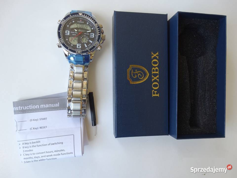 Zegarek męski sportowy cyfrowy alarm datownik lubuskie Gorzów Wielkopolski