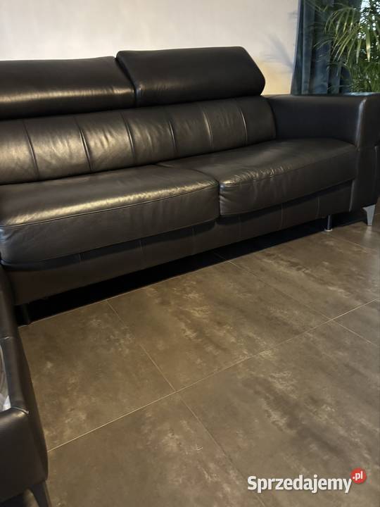 Narożnik skórzany z funkcją spania 180cm Wałbrzych