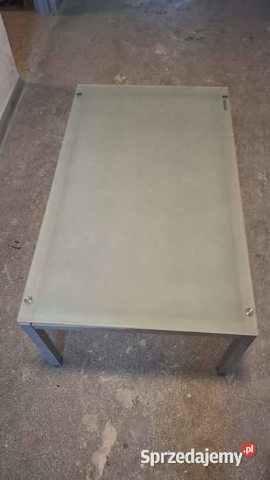 Stół ława mleczne szkło