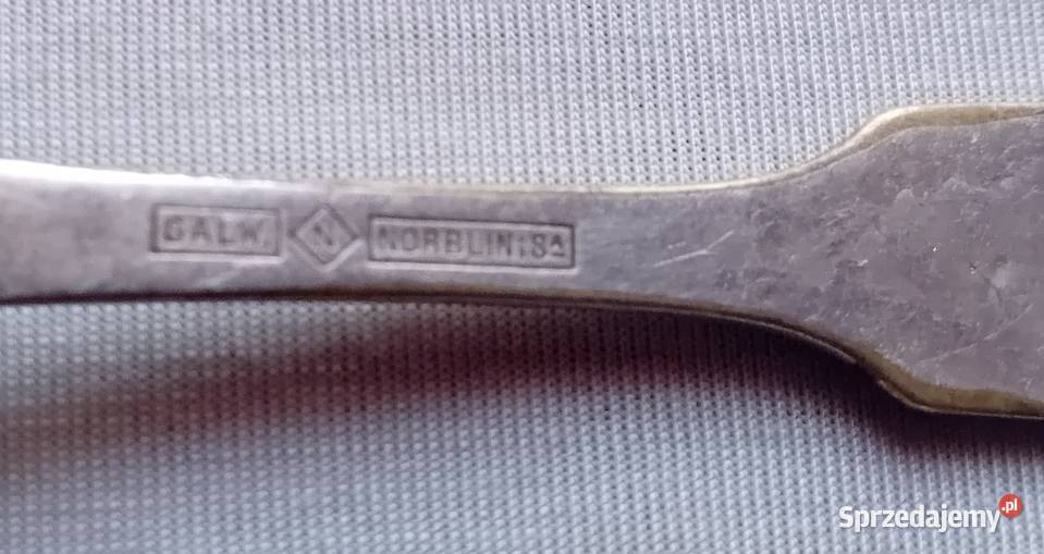 Platerowana łyżeczka Norblin Plaque z początku Koźminek