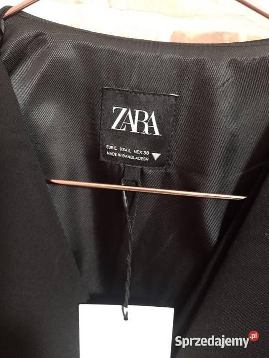 40L ZARA Ekskluzywna podwójna Kamizelka czarny Kraków sprzedam