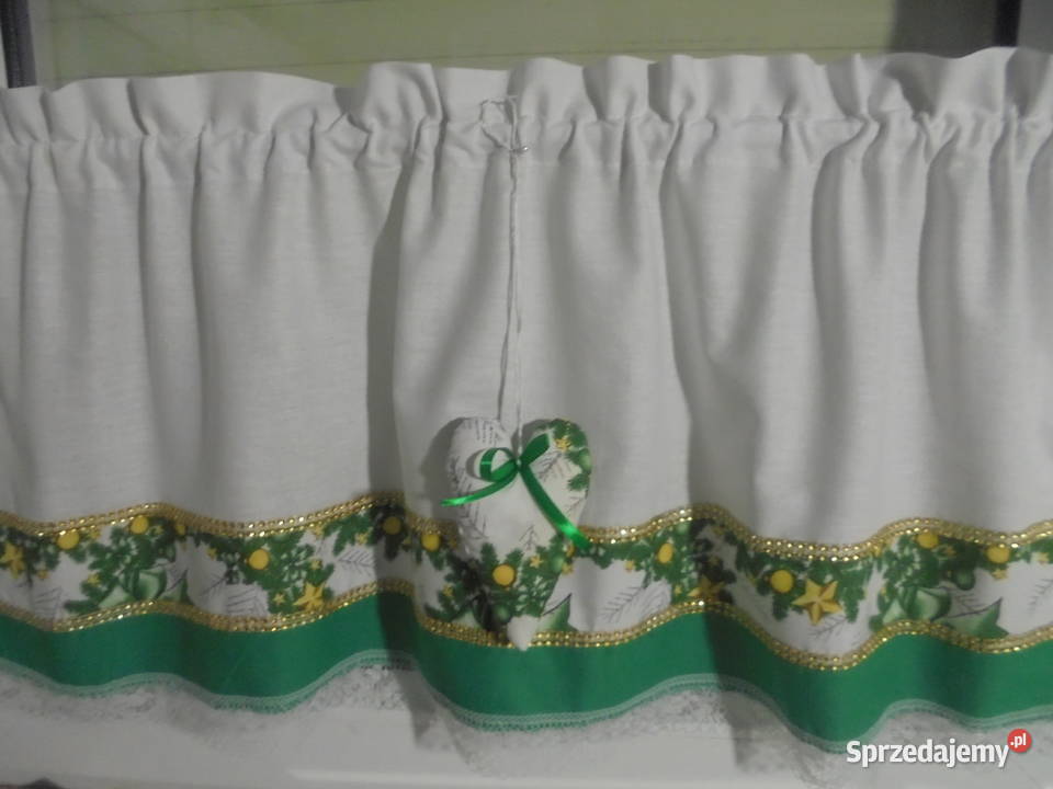 firanka zazdrostka świateczna 9240 serce 29 Firany