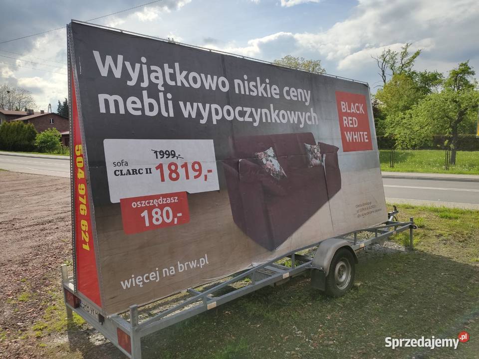 Mobilna reklama Przyczepa reklamowa Baner Czerwionka-Leszczyny reklama