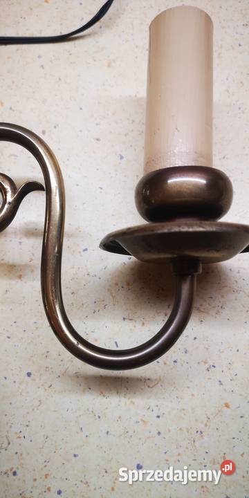 Mosiężny kinkiet z dwugłowym orłem AustroWęgry Gdańsk