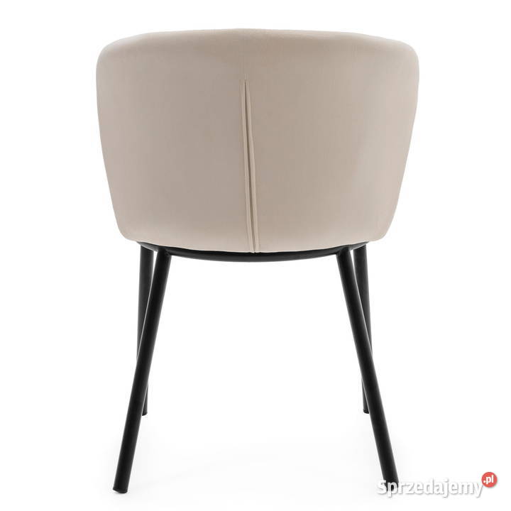 Jasnobeżowe Krzesło Tapicerowane Bari Wysyłka Tarchały Małe