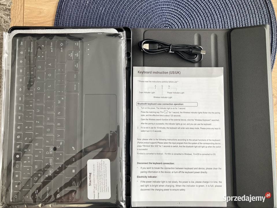 Etui z klawiaturą Bluetooth do Lenovo Tab P12 IBM Lenovo mazowieckie