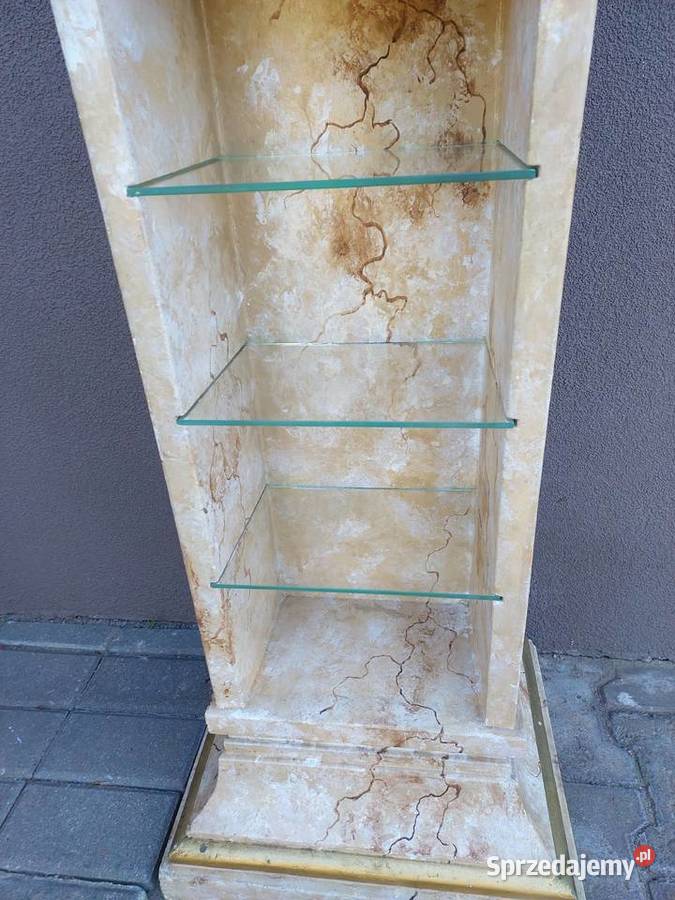 Kolumna gipsowa imitacja marmuru kwietnik Tczew