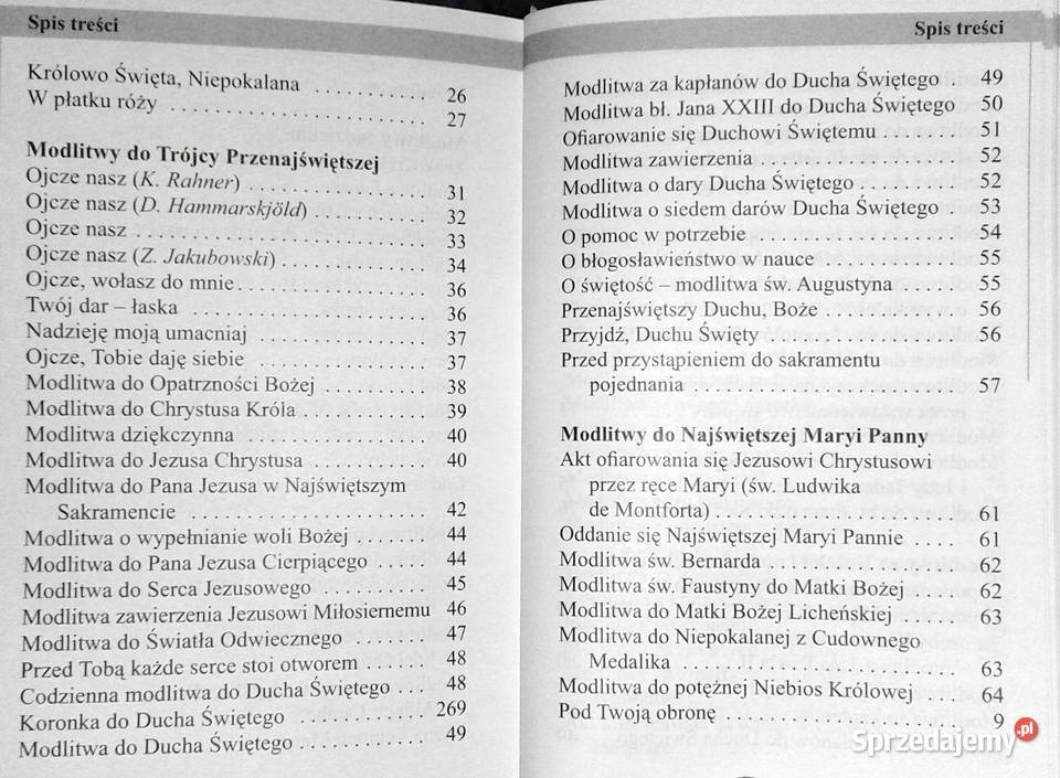 Skarbnica Modlitwy Nabożeństwa Pieśni ks Antoni Chełm sprzedam