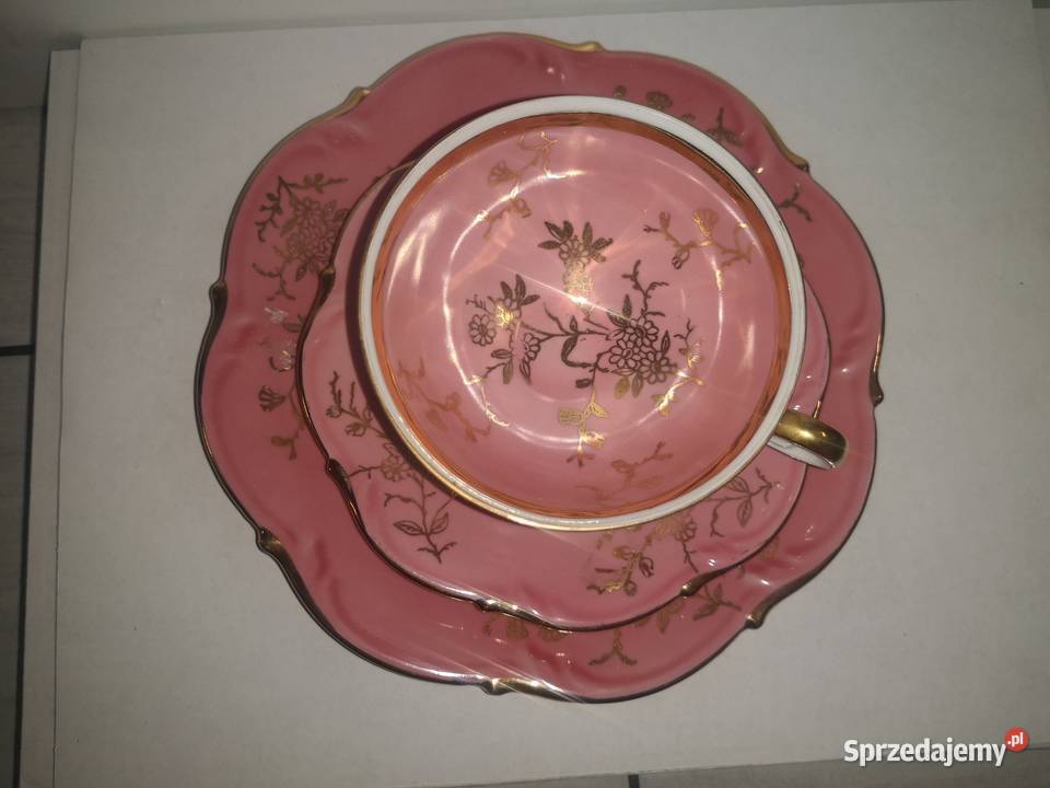 Śliczna filiżanka z sygnaturą Bareuther do mocca Porcelana i szkło Aleksandrów Łódzki sprzedam