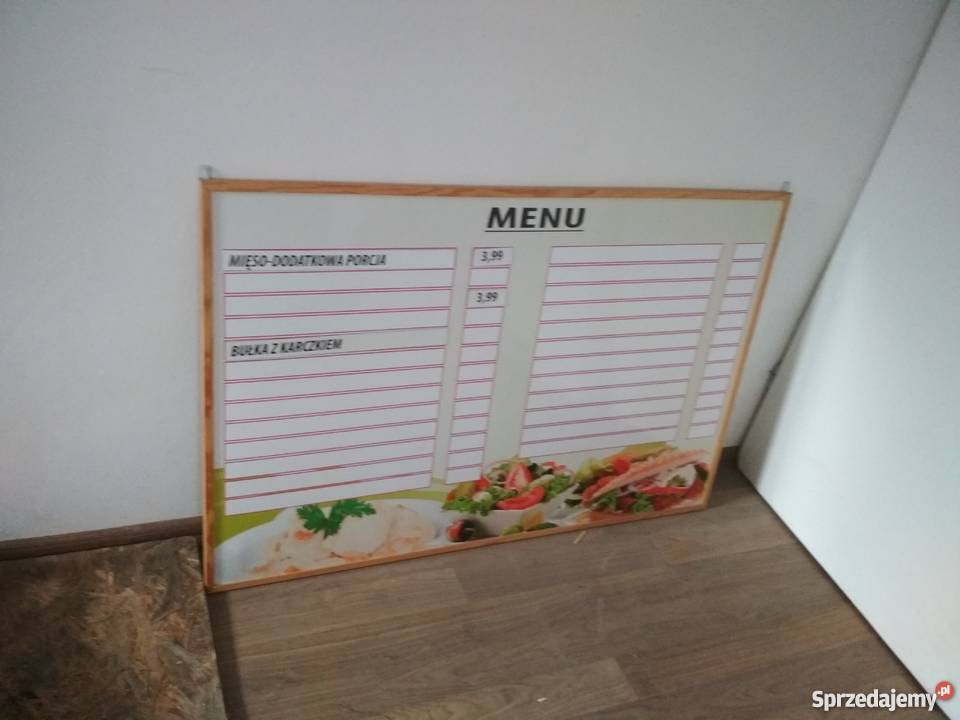 Cennik tablica magnetyczna menu Wymienne ceny Nowy Sącz