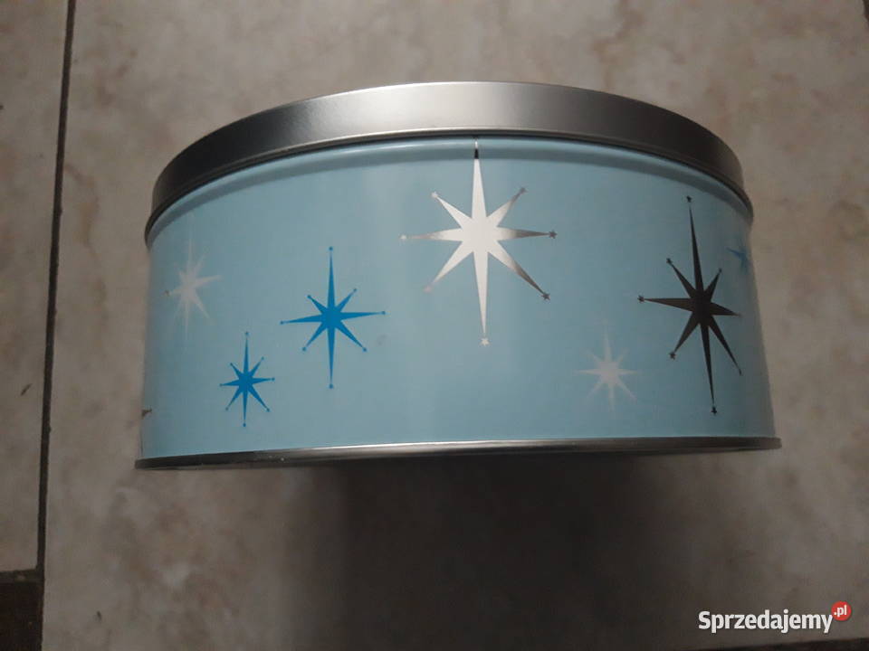 świąteczna puszka metalowa na ciastka drobiazgi Warszawa