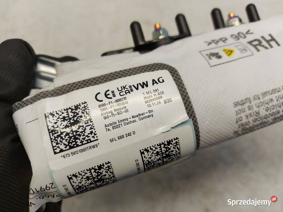 Cupra Tavascan 11H 2025 airbag poduszka fotela