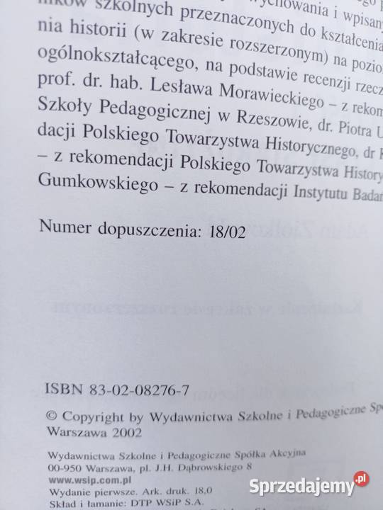 Człowiek i historia książki Warszawa księgarnia tradycyjny podręcznik