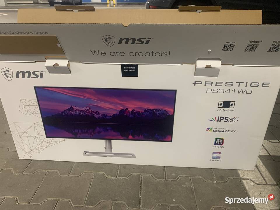 Monitor LED MSI Prestige 341WU 34 5K2K HDR Biały Warszawa