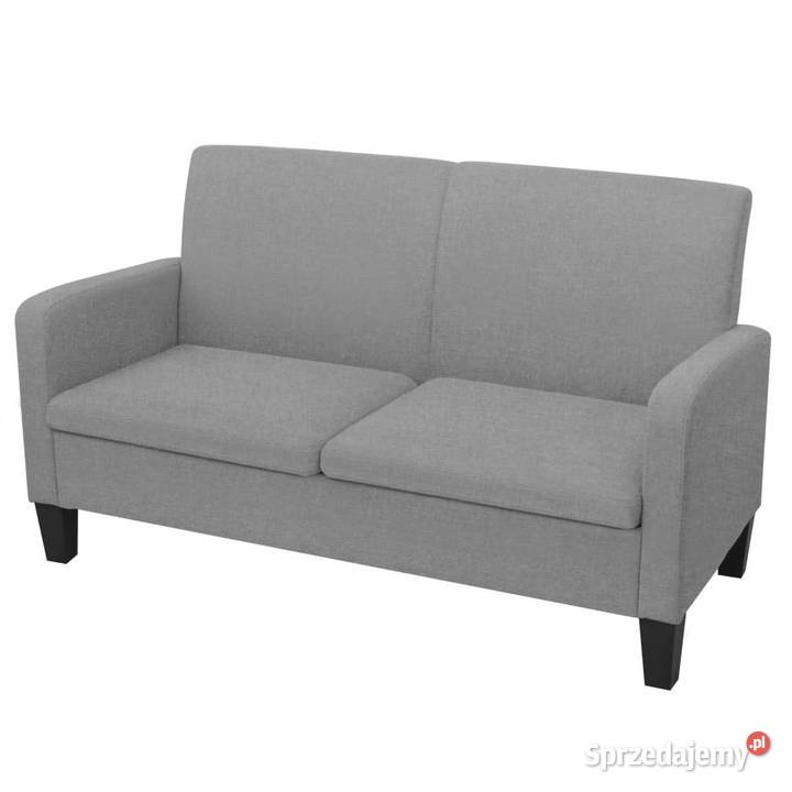 Kanapa 2osobowa jasnoszara 135 x 65 x 76 Sofy i kanapy Meble mazowieckie Warszawa