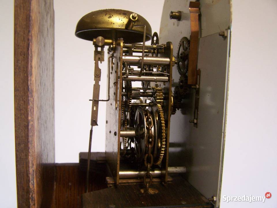 Zegar wiszący Hermle ręcznie malowany z wagami drewno sprzedam