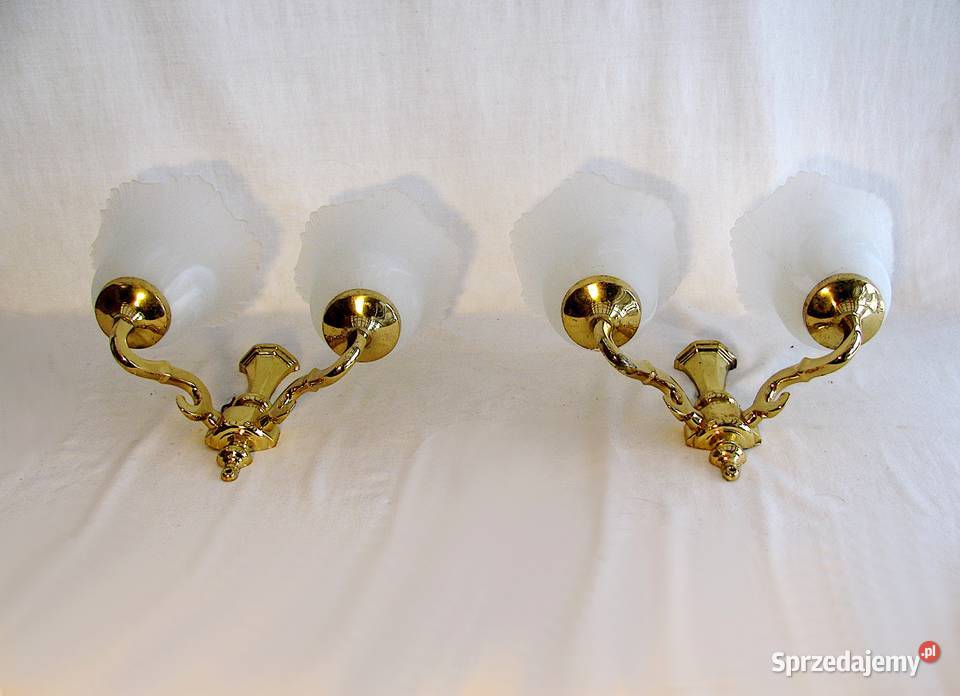 2 kinkiety mosiądz V Szczecinek