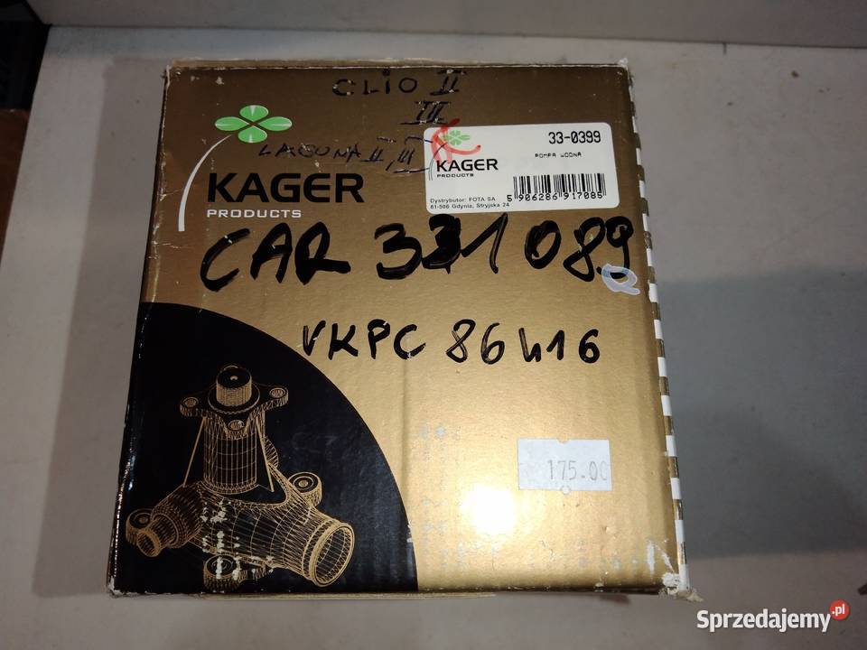 Pompa wody RENO LagunaMeganClio 1416 benzy VKPC Świdnica