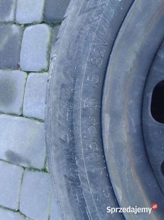 Opony letnie na felgach stalowych sprzedam lato