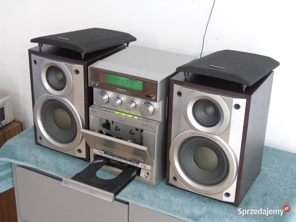 Wieża Panasonic SAPM15 kolumny CD AUX radio Jasło