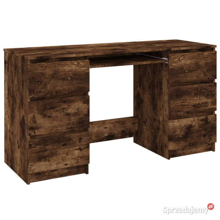 Biurko przydymiony dąb 140x50x77 materiał Warszawa
