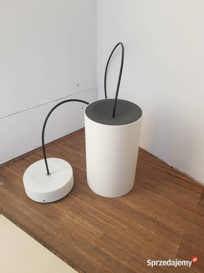 Lampa wisząca TUBA biała pojedyńcza LIRIO Warszawa