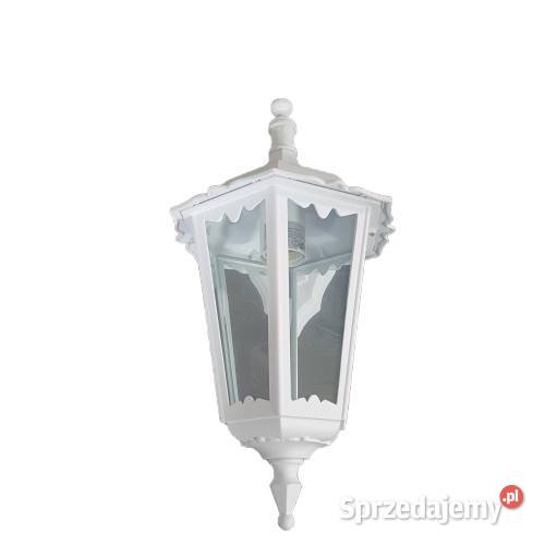 Kinkiet ogrodowy ścienny biały