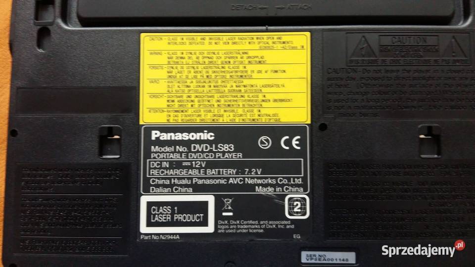Przenośny odtwarzacz DVD Panasonic LS83 Panasonic Łódź sprzedam
