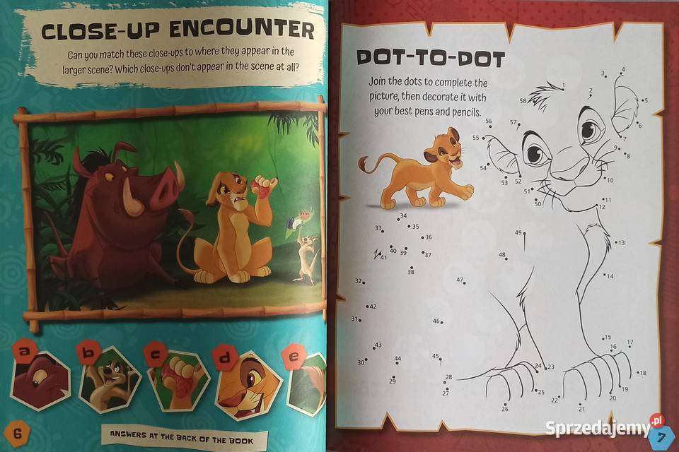 Naklejki Nalepki Król Lew 248 Naklejek Zadania Pozostałe sprzedam