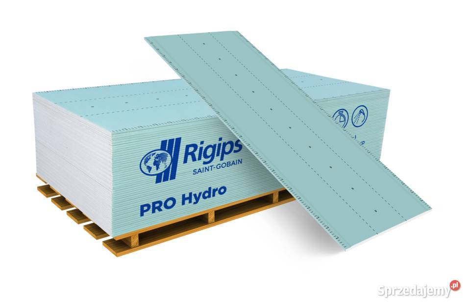 płyta Gipsowa Rigips zielona typ H2 20m Gdów