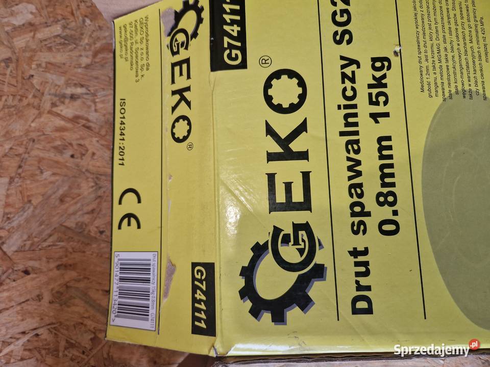 Drut spawalniczy 08mm 15 Geko G74111 Głogowa sprzedam
