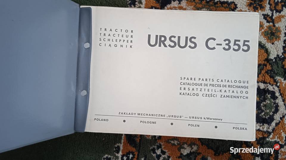 Katalog części ciągnika Ursus C 355 wydanie