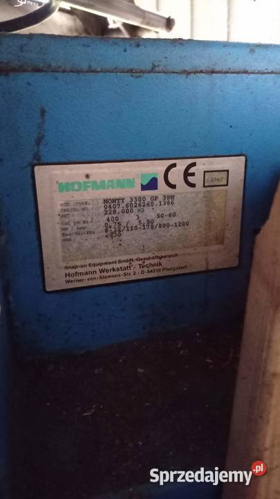 Montażownica HOFMANN monty 3300 gp Montażownice i wyważarki śląskie Bytom