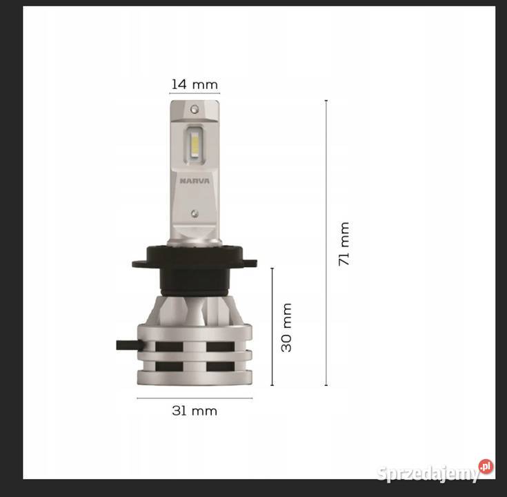 Żarówki H7 Led Narva 6500K lampy przednie Czarna Woda sprzedam