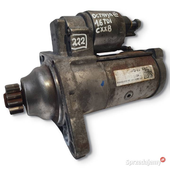 ROZRUSZNIK Skoda Octavia III 16 TDI oryginał osobowe lubelskie Chełm