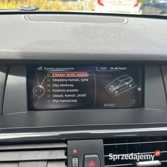 BMW X3 F25 xDrive20d M Pakiet HUD Jasna skóra 51 184KM Poznań