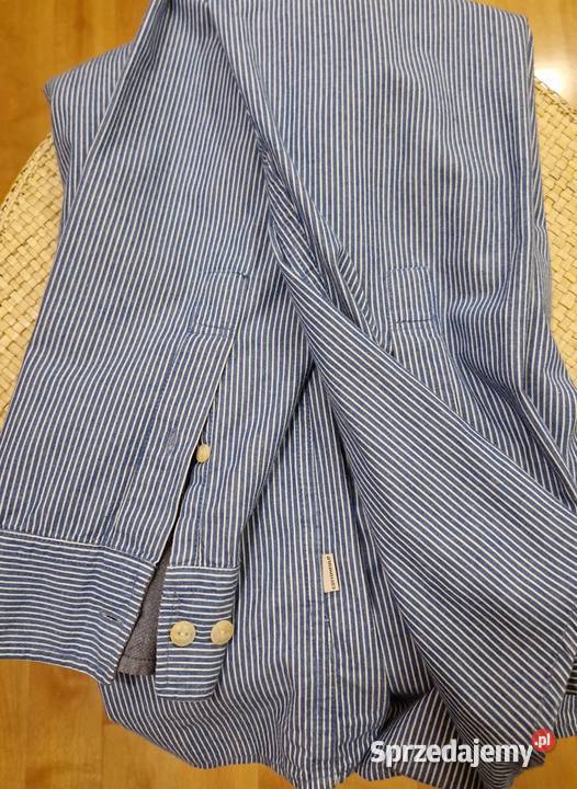 Męska KOSZULA Cottonfield XL niebieskie paski Lublin